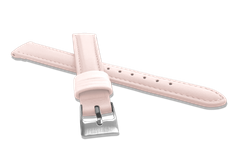 MINET Różowy szyty pasek z luksusowej skóry Top Grain - 14