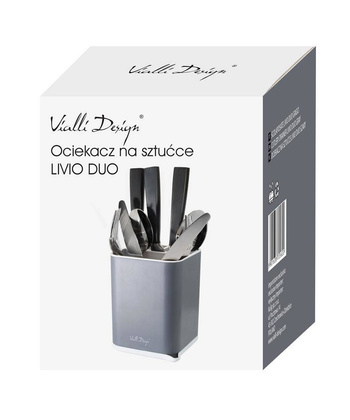 Ociekacz na sztućce Livio Duo szary 25622