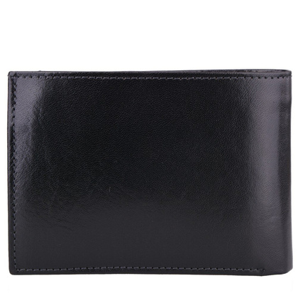Portfel męski skórzany KEMER M31 Czarny - min. zamówienie 20 / 50 / 100 szt.