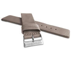 LAVVU Beżowy gładki pasek PLAIN z luksusowej skóry Top Grain - 22