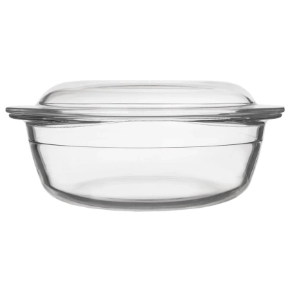 Naczynie żaroodporne szklane z pokrywką 27x23x11,5 cm, 2,2 l