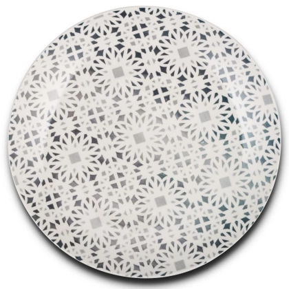Talerz porcelanowy obiadowy płytki na obiad MAIOLICA GREY 27 cm