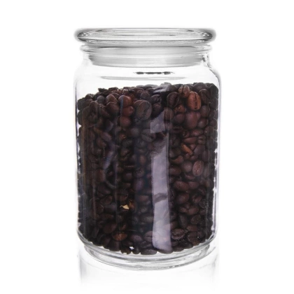 Pojemnik szklany kuchenny słój słoik 0,75 l retro