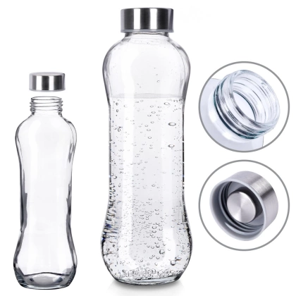 Butelka szklana na wodę sok lemoniadę smoothie koktajl 0,6 l