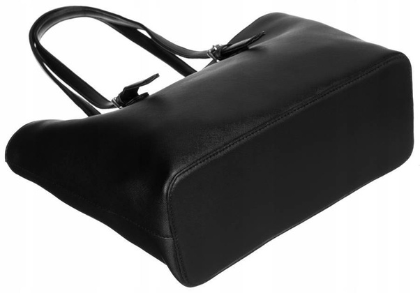 Duża shopperka damska ze skóry ekologicznej