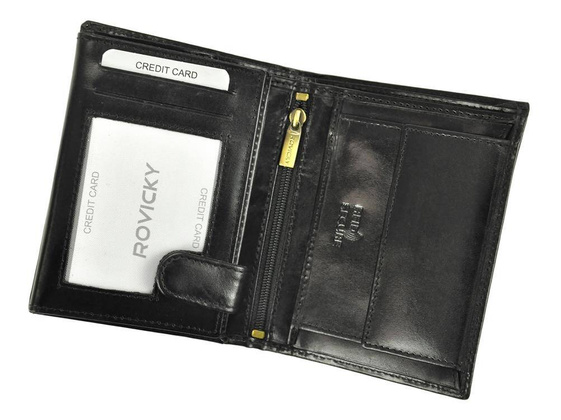 Skórzany portfel męski na dowód rejestracyjny