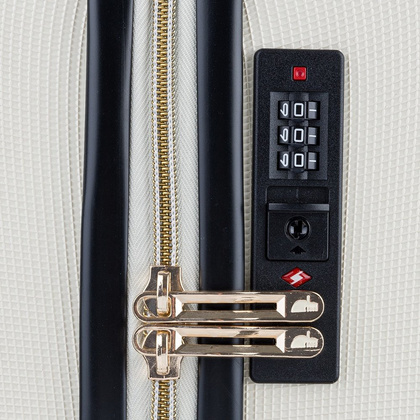 Średnia walizka PUCCINI LOS ANGELES ABS017B 0 Biała