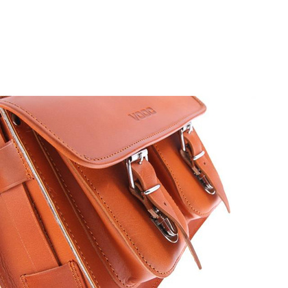 Stylowa torba kuferek KEMER VOOC Vintage P30 koniak