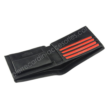 Portfel męski skórzany PIERRE CARDIN TILAK06 8824 RFID Czarny