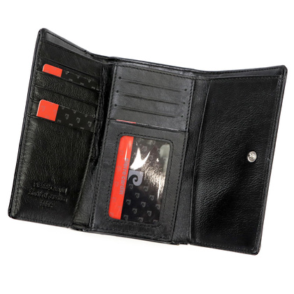 Portfel damski skórzany PIERRE CARDIN 07 SHINY 108 Zielony