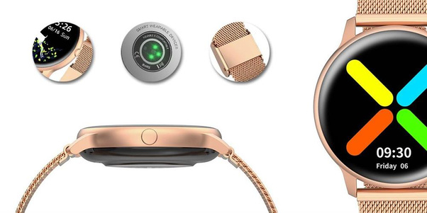 Damski SMARTWATCH G.Rossi SW015-4 Różowe złoto