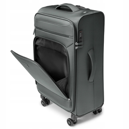 Średnia walizka PUCCINI KOS EM50255B 4B Szara