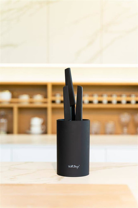 Stojak do noży Nero czarny 35466