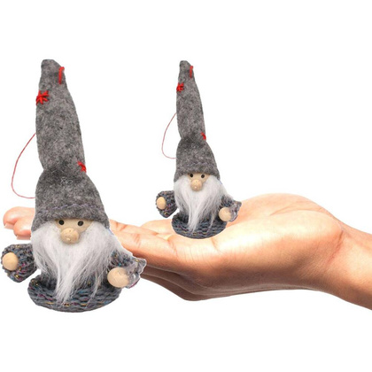 Zawieszka skrzat szary