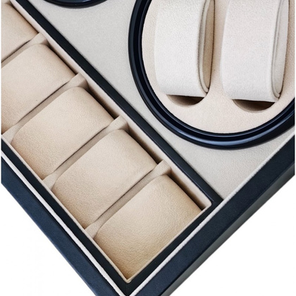 Rotomat na zegarek automatyczny, ekoskóra szkatułka gablotka 31x24x18cm PD103