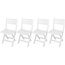 ZESTAW 4 KRZESEŁ CATERINGOWYCH PLASTIKOWY SKLADANCYH KOMODO BIAŁY KPL