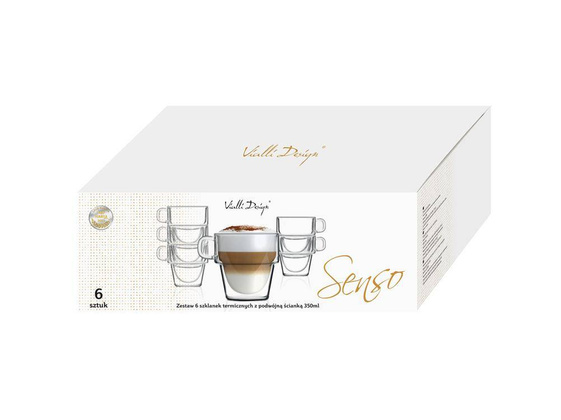 Komplet 6 szklanek z podwójną ścianką 350ml Senso 27459
