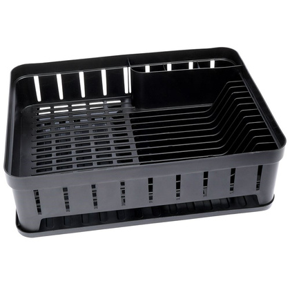 Suszarka na naczynia ociekacz do naczyń czarny loft 39,8x31x12 cm