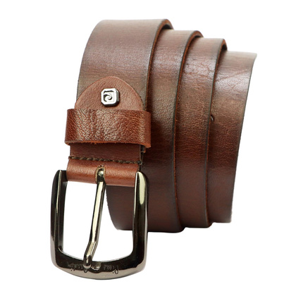 Pasek skórzany męski PIERRE CARDIN 507 KAM01 Czarny