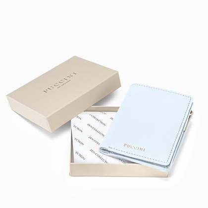 Portfel damski skórzany PUCCINI ZEN ZN9006 7B Niebieski