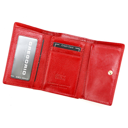 Portfel damski skórzany PELLUCCI IT-117 Czerwony