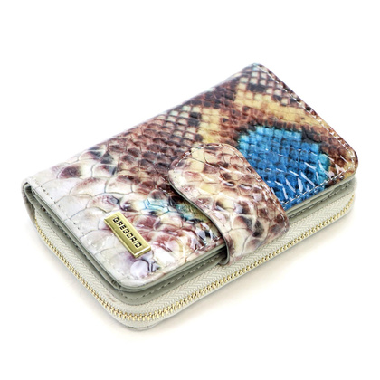 Portfel damski skórzany PELLUCCI VL-115 niebieski