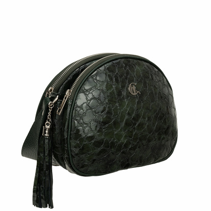 Zielona lakierowana torebka Canaletto – elegancja i funkcjonalność na co dzień TD810s261