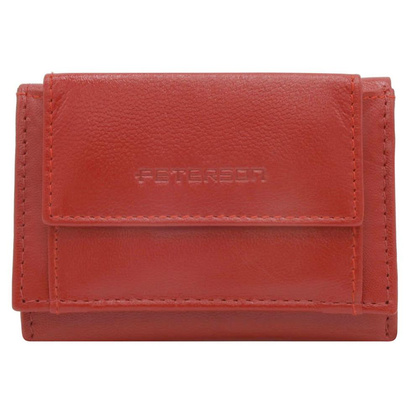 Mały, skórzany portfel damski na zatrzask