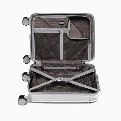 Mała kabinowa walizka PUCCINI DALLAS PC034C 4C Srebrna