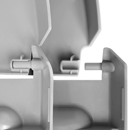 Pojemnik na warzywa owoce cebulę ziemniaki czosnek do przechowywania popielaty 13 l