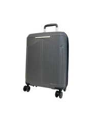 LYS Paris Bogota Mała twarda szara walizka kabinowa na kółkach 55 cm
