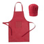 Fartuch kuchenny i czapka kucharska UPOMINKARNIA Czerwony