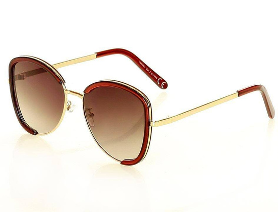 Okulary przeciwsłoneczne MAZZINI CLUBROUND NEW brąz - min. zamówienie 20 / 50 / 100 szt.