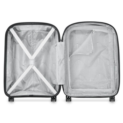 Delsey Belmont+ Slim mała czarna walizka kabinowa na kółkach 55 cm