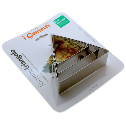 Zestaw 3 foremek do ciastek w kształcie trójkątów