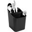 Ociekacz stojak koszyk pojemnik na sztućce przybory kuchenne organizer kuchenny czarny