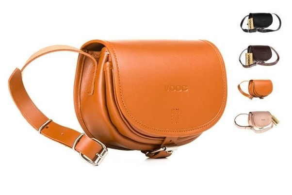 Listonoszka mała torebka KEMER VOOC Vintage P14 brąz