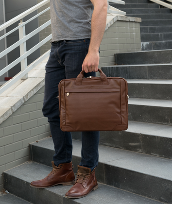 Teczka na laptop McKlein Bridgeport 17" Brązowa