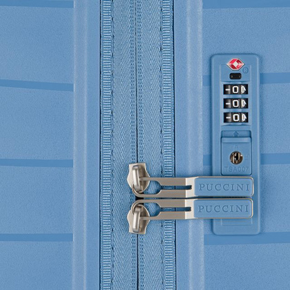 Średnia walizka PUCCINI MAURITIUS PP025B 7 Niebieska