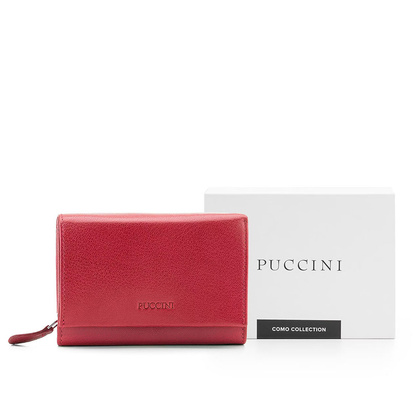 Portfel damski skórzany PUCCINI COMO CO1600 3 Czerwony