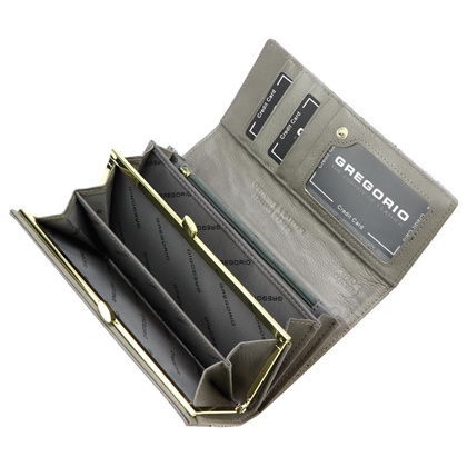 Portfel damski skórzany PELLUCCI SNR-100 popiel