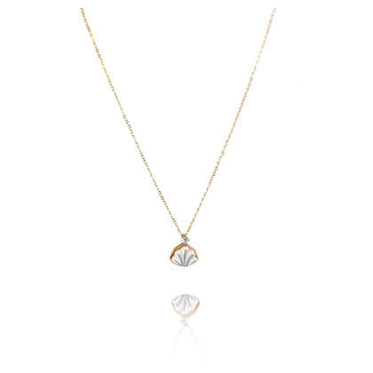 Naszyjnik stal chirurgiczna pozłacana 14k gold NST1615