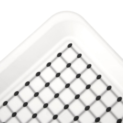 Taca kuchenna do serwowania biała 33x23 cm