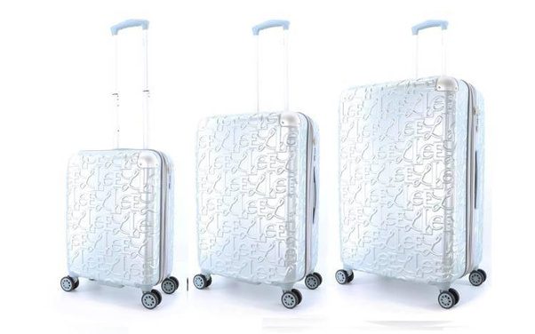 Walizka mała kabinowa ELLE Alors srebrna