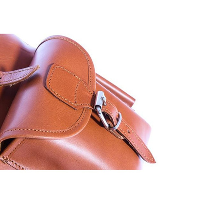 Modny plecak skórzany KEMER VOOC Vintage P1 brąz