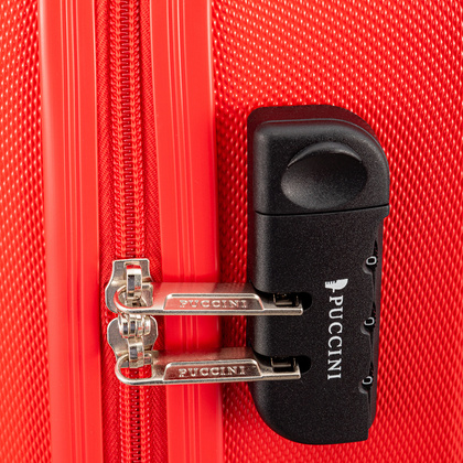 Mała kabinowa walizka PUCCINI PARIS ABS03C 3 Czerwona