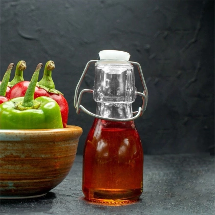 Dozownik do oliwy octu butelka z klipsem na oliwę ocet 75 ml