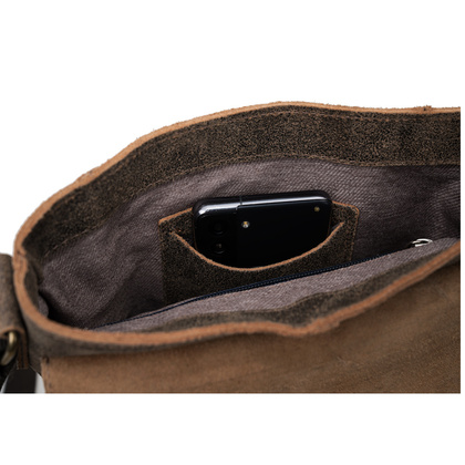 Męska torba na ramię Canaletto – postarzana skóra i wykończenia w starym złocie TM253s235