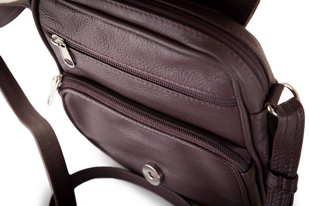 Torba skórzana na ramię KEMER SOLIER SL32 Brązowa - min. zamówienie 20 / 50 / 100 szt.