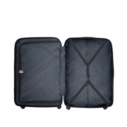 Średnia walizka PUCCINI ALICANTE ABS024B 7A Granatowa